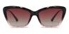 Grey Pink Matthew - Cat Eye Clip-On Sunglasses