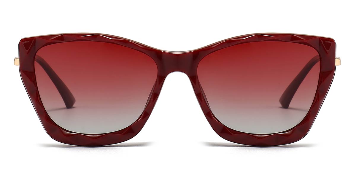Red Isaac - Cat eye Clip-On Sunglasses