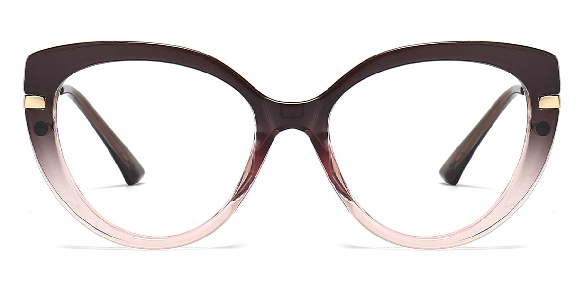 Grau Pink Wenczeslaw - Cat Eye Clip-On Sunglasses