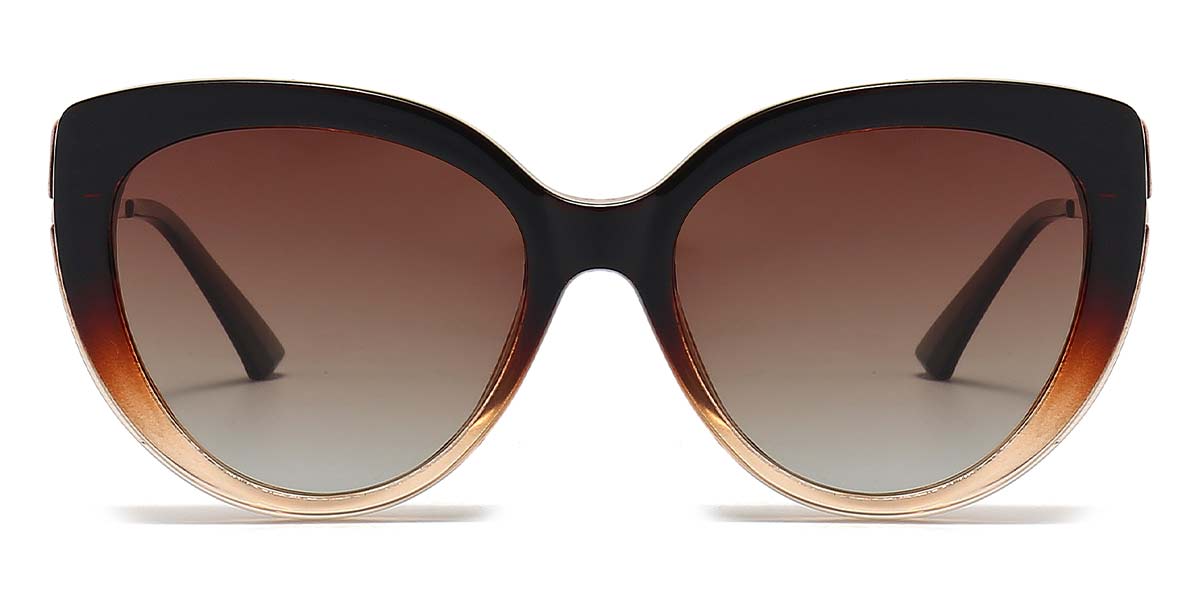 Tawny Clear - Cat eye Clip-On Sunglasses - Wenczeslaw