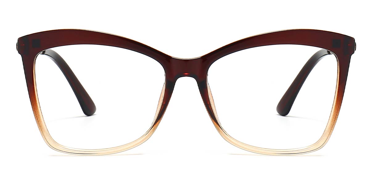 Tawny Clear Brooklyn - Cat eye Clip-On Sunglasses