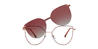 Cameo Brown Aubrey - Cat Eye Clip-On Sunglasses