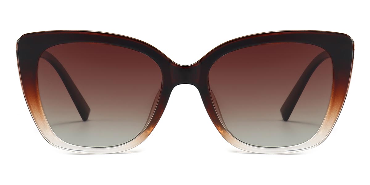 Tawny Clear Natalie - Cat eye Clip-On Sunglasses