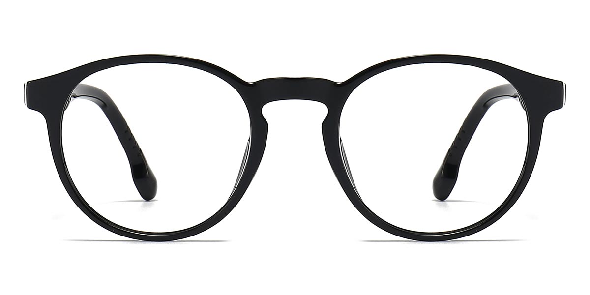 Black Skylar - Oval Clip-On Sunglasses