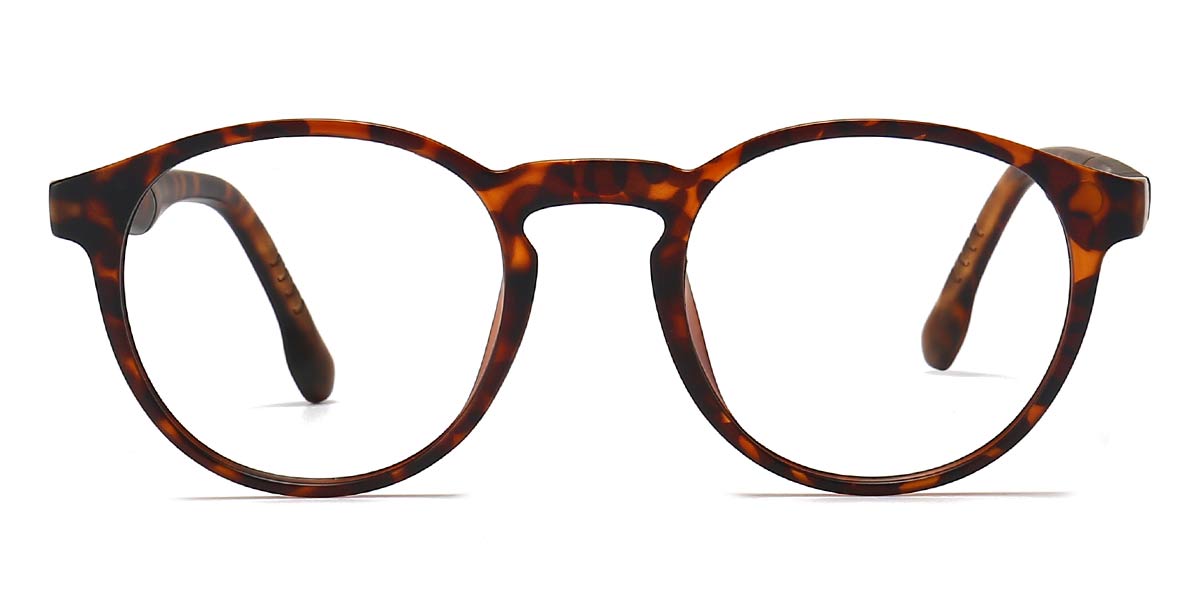 Tortoiseshell Skylar - Oval Clip-On Sunglasses