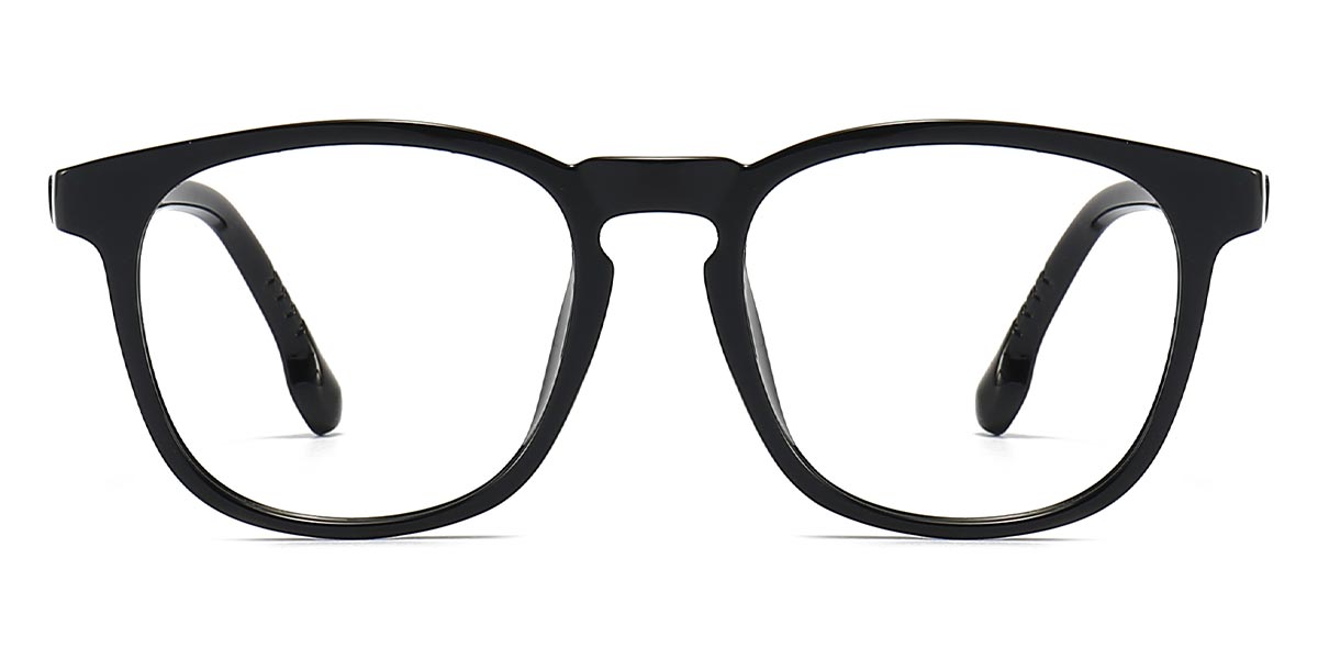 Black Thomas - Oval Clip-On Sunglasses