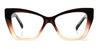 Gradient Brown Ezra - Cat Eye Glasses