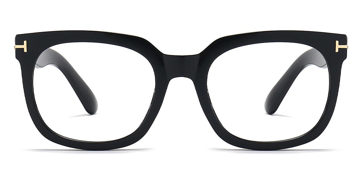 Black Inez - Square Glasses