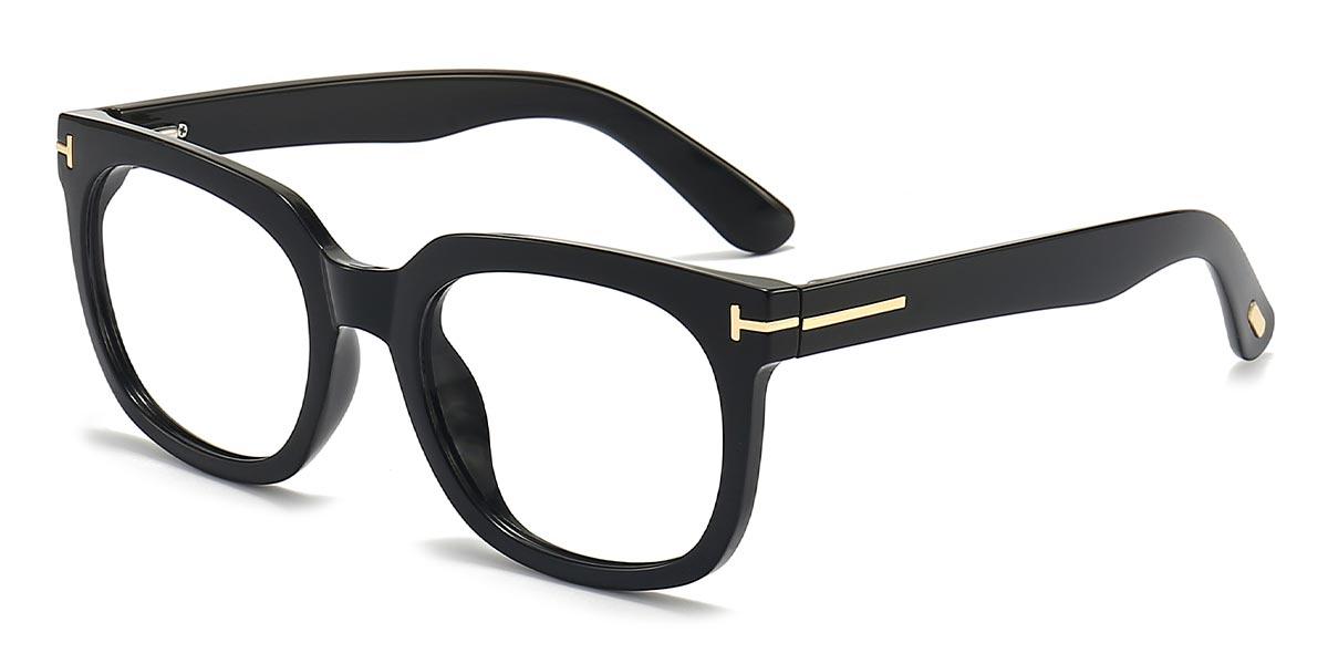 Black Inez - Square Glasses