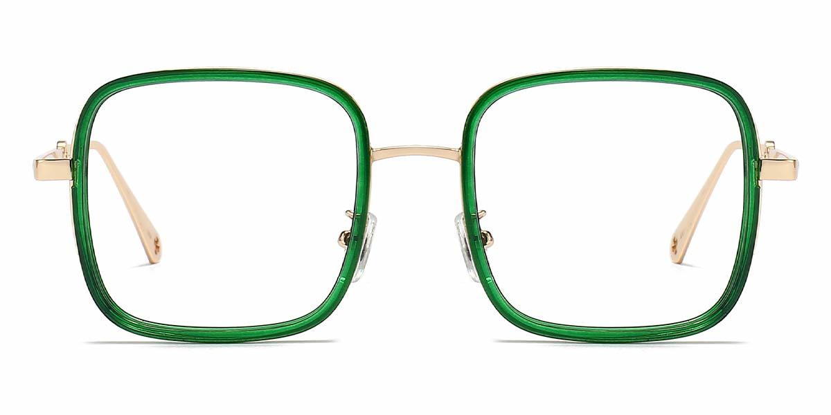 Green Lillian - Square Glasses