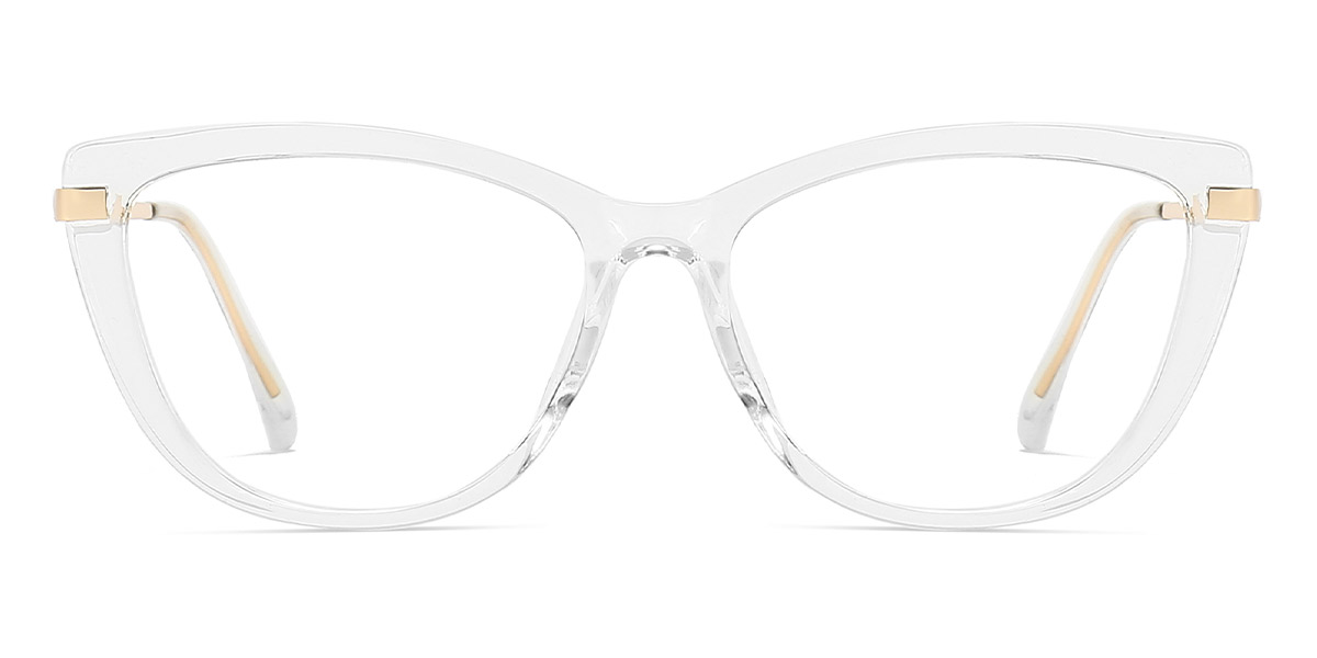 Transparent - Cat eye Glasses - Nerys
