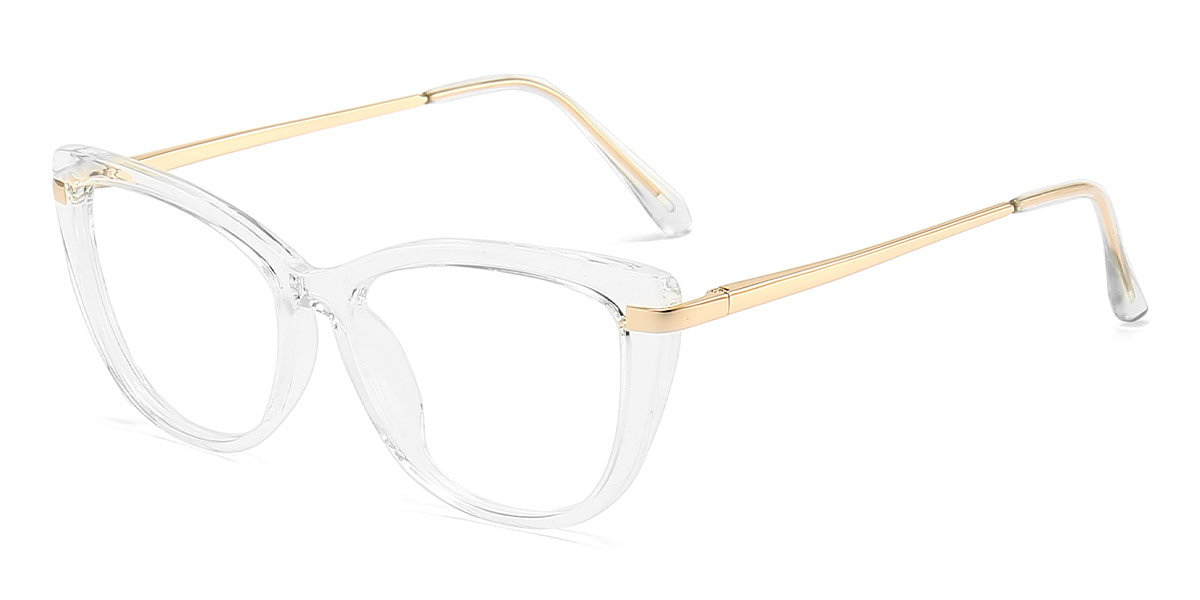 Transparent - Cat eye Glasses - Nerys