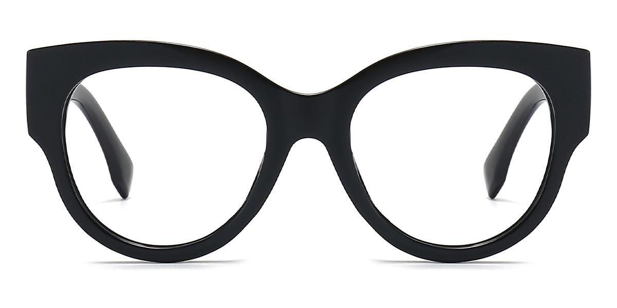 Black Tortoiseshell Paige - Round Glasses
