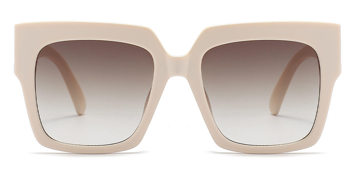 Pink Tortoiseshell Gradual Brown Kula - Square Sunglasses