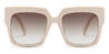 Pink Tortoiseshell Gradual Brown Kula - Square Sunglasses