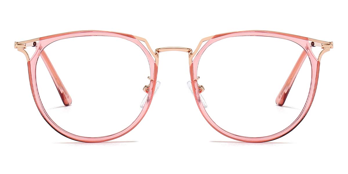 Pink Amaliaa - Round Glasses