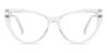 White Nanon - Cat Eye Glasses