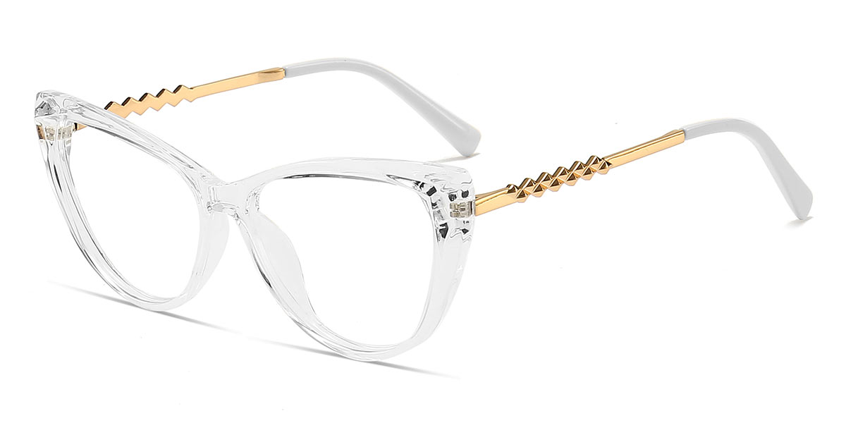 White Nanon - Cat eye Glasses