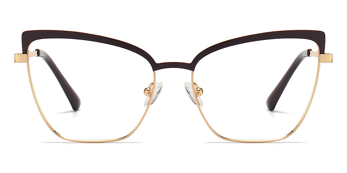 Tortoiseshell Brown - Cat eye Glasses - Gia