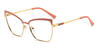Gold Pink Gia - Cat Eye Glasses