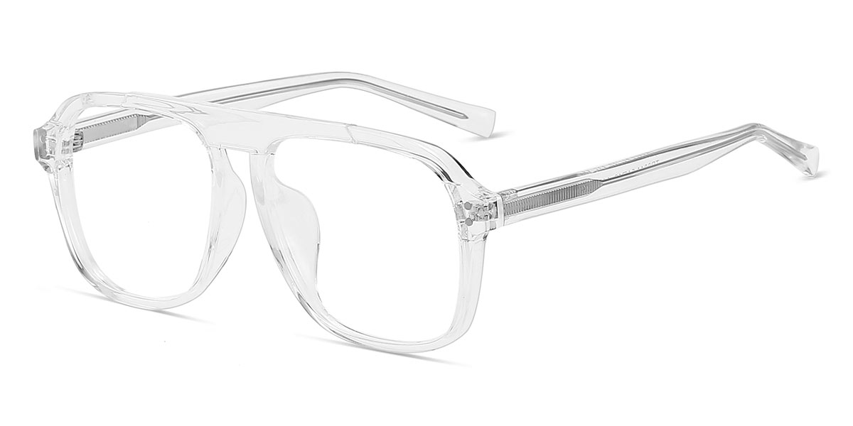 Transparent - Aviator Glasses - Jade