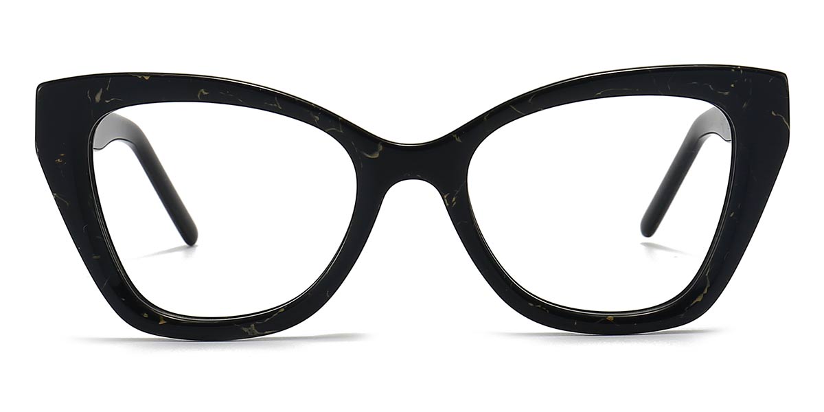 Black Tortoiseshell - Cat eye Glasses - Chrysanthe