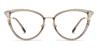 Clear Grey Paraskeve - Cat Eye Glasses