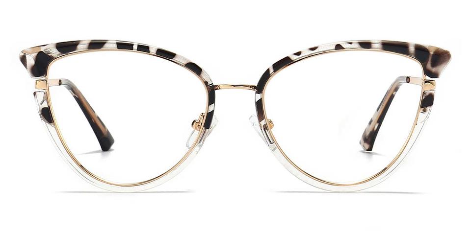 Grey Stripe Paraskeve - Cat Eye Glasses