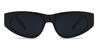 Black Grey Anya - Cat Eye Sunglasses