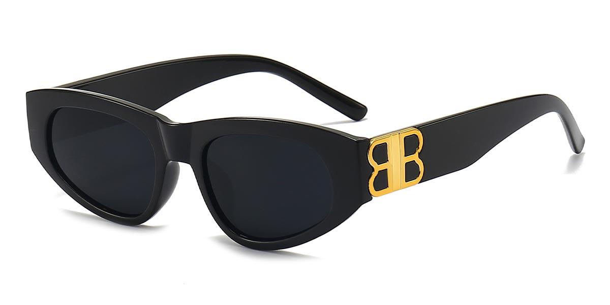 Black Grey Anya - Cat Eye Sunglasses