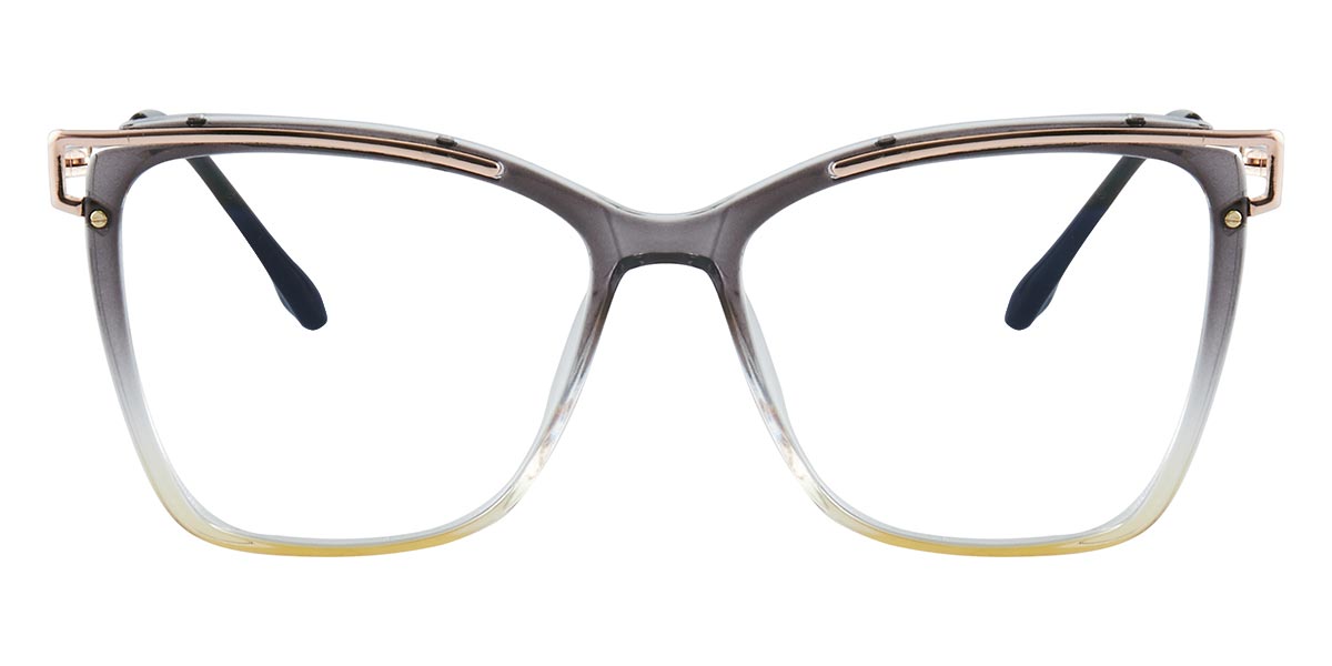 Gradient Grey - Square Glasses - Halia