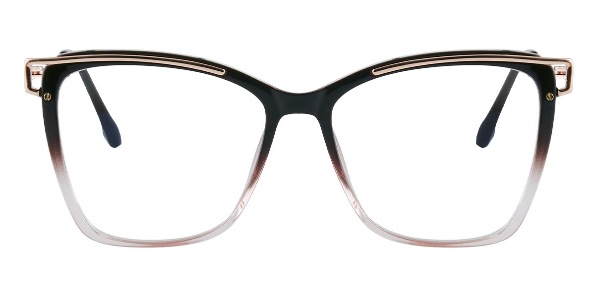 Gradient black - Square Glasses - Halia