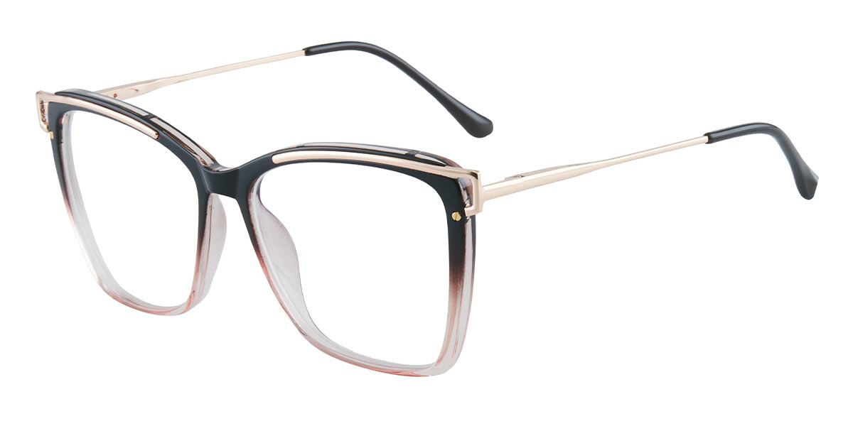 Gradient black Halia - Square Glasses