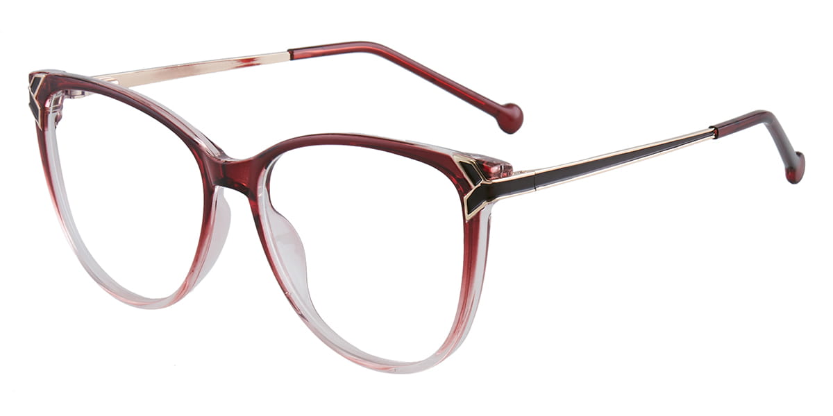 Red - Cat eye Glasses - Molly