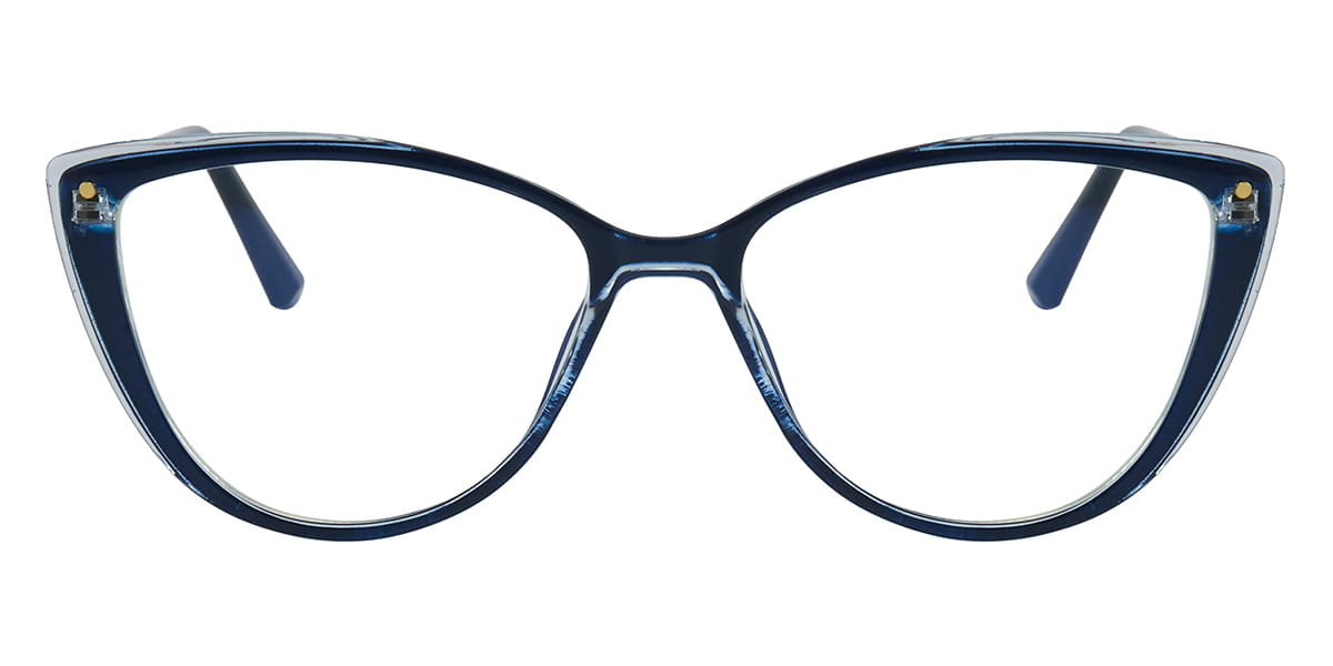 Blue - Cat eye Glasses - Nash