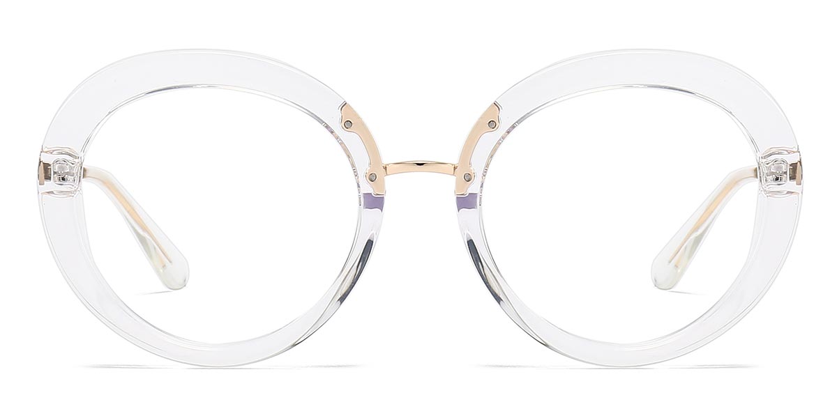 Transparent - Round Glasses - Jayden