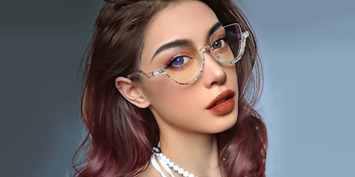 Fancy Diamond - Cat eye Glasses - Behati