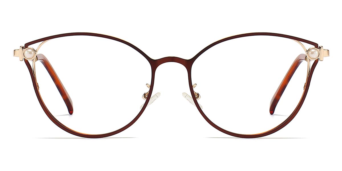 Brown - Cat eye Glasses - Mary