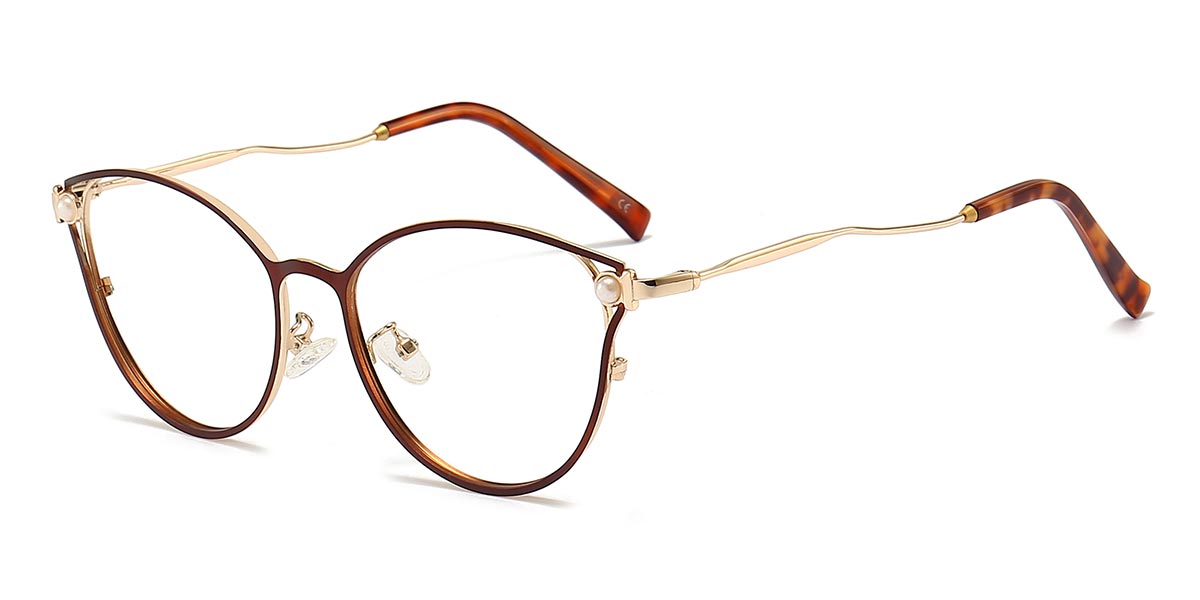 Brown - Cat eye Glasses - Mary