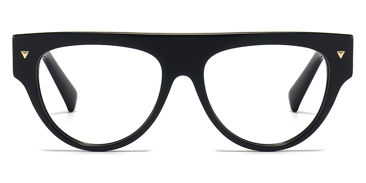 Black - Oval Glasses - Kairo