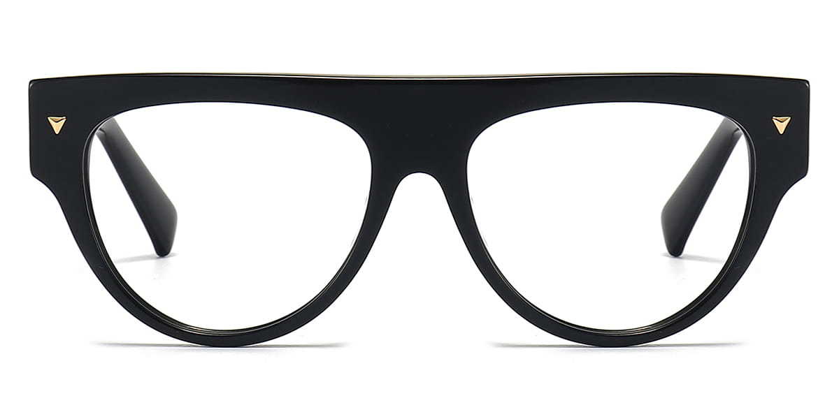 Black Kairo - Oval Glasses