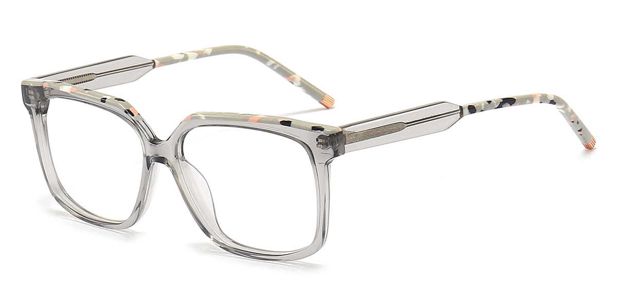 Light Grey Leila - Rectangle Glasses
