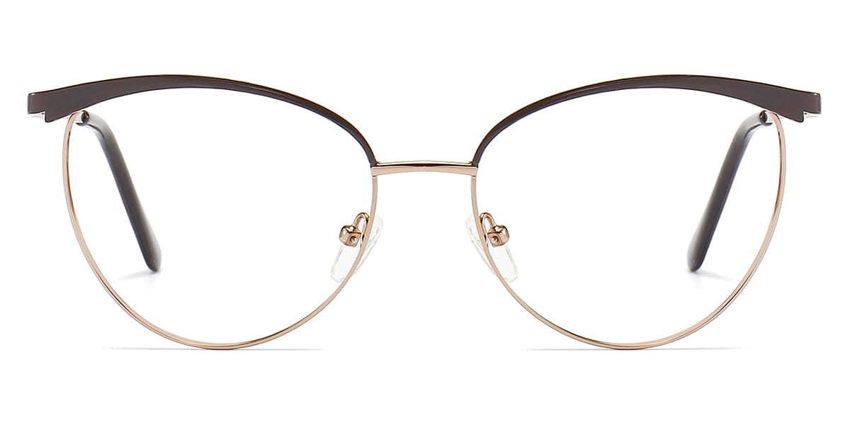 Brown Nina - Oval Glasses