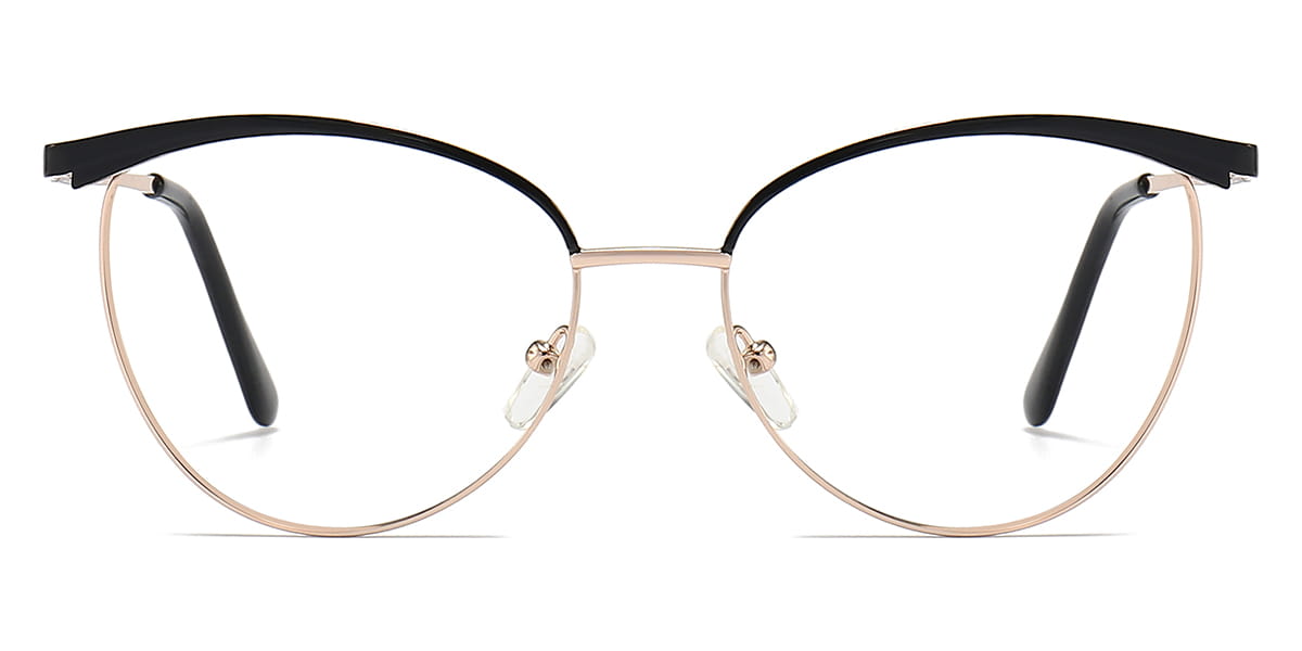 Black - Oval Glasses - Nina