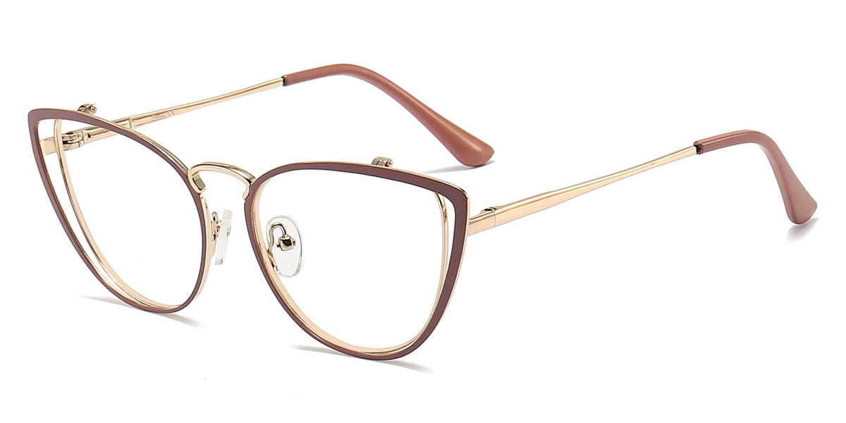 Cameo Brown Olive - Cat Eye Glasses