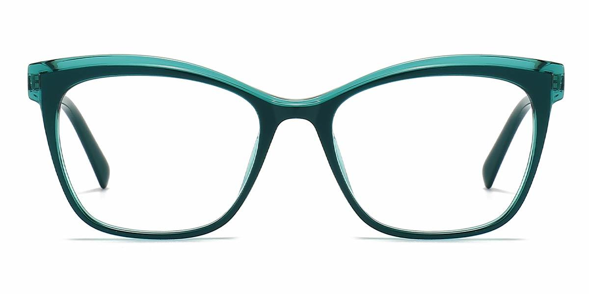 Pine Green Teal Joshua - Cat Eye Glasses