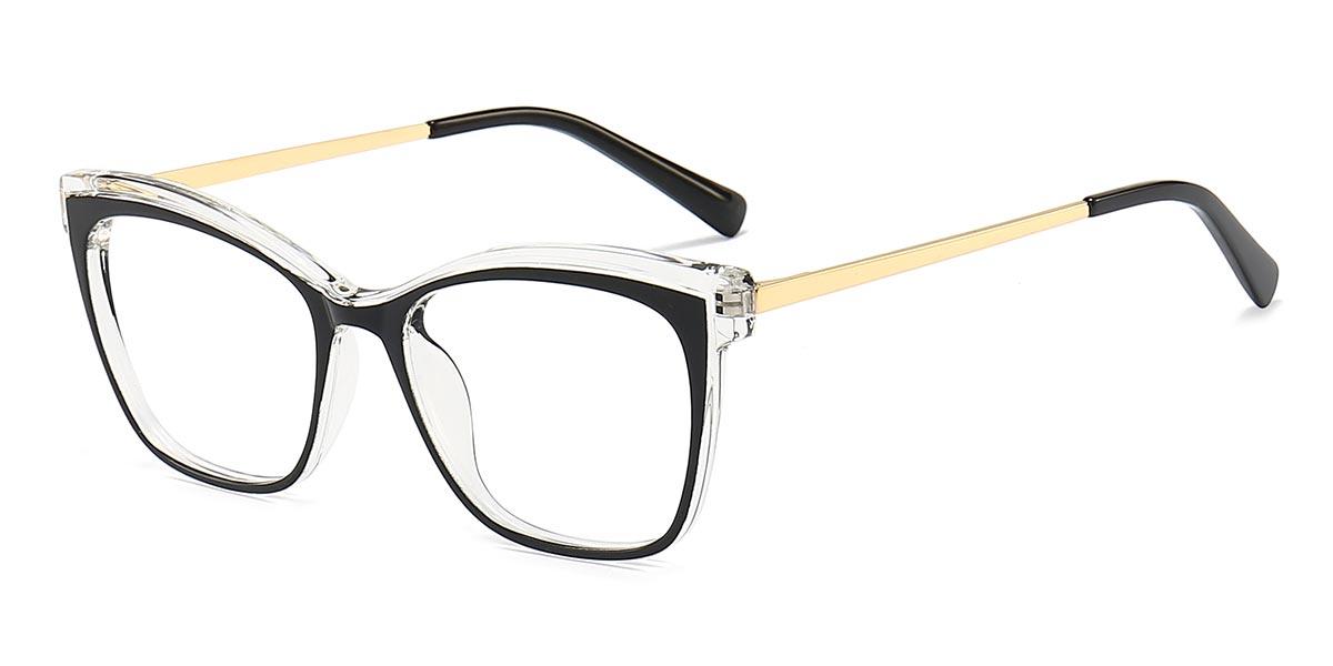 Black Clear Joshua - Cat Eye Glasses