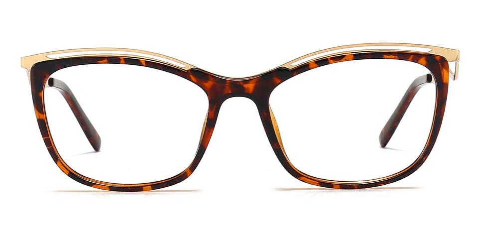 Gold Tortoiseshell Sophie - Rectangle Glasses