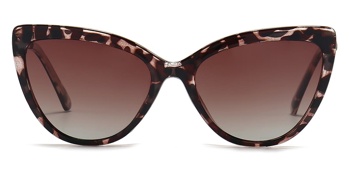 Tortoiseshell - Cat eye Clip-On Sunglasses - Reese