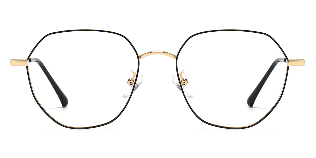 Gold Mya - Oval Clip-On Sunglasses
